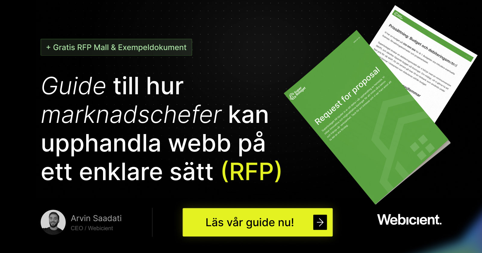 RFP (Request for proposal) Guide | Webicient